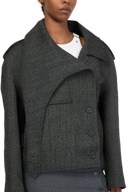COURREGES Oblique caviar wool coat - Image 4