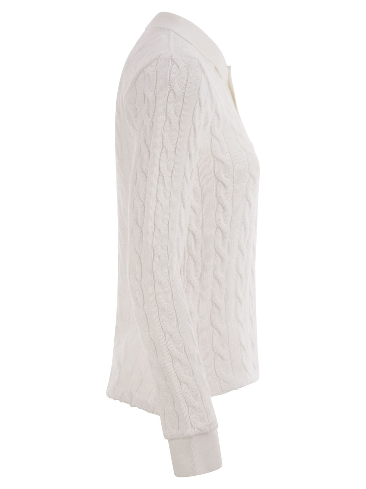 Polo ポロラルフローレン編み込みコットンポロシャツ - Image 4