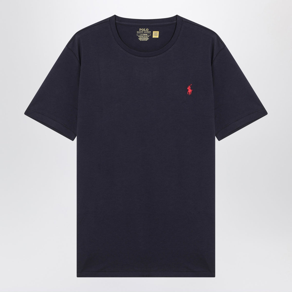 Polo ポロ ラルフローレン T シャツ ブルー コットン カスタム スリム フィット - Image 4