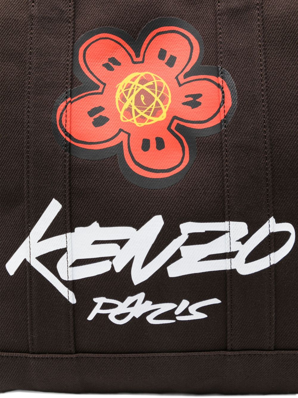 Kenzo Kenzo Futuraロゴコットントートバッグ - Image 4