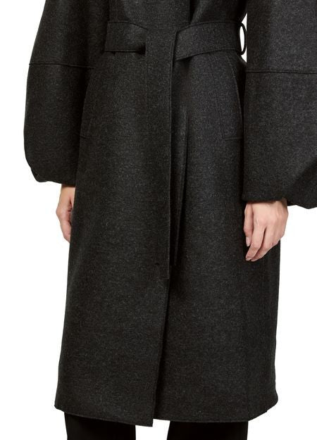 HARRIS WHARF LONDON Puff-sleeved coat in pressed wool - Image 4