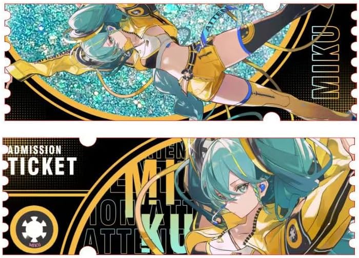 Miku Goods, Lucky Bag, 5-piece Set, Can Badge, Acrylic Stand, Key Chain, Quicksand Ticket, Birthday, Gift, Animation, Moe Goods, Souvenir, Surroundings, Accessories