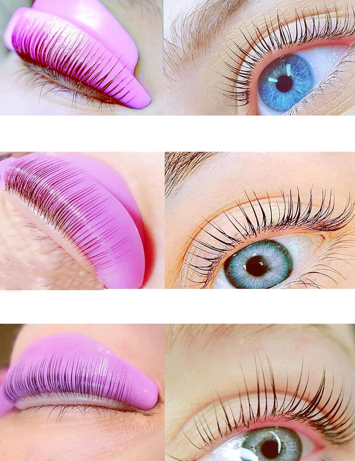 happykau Eyelash Lifting Silicone Pads Perma Pads 8 Pieces 4 Sizes Reusable Eyelash Perm Rod Extender Perma Cushion Eyelash Lifting Shield Professional Eyelash Lift Tool Eyelash