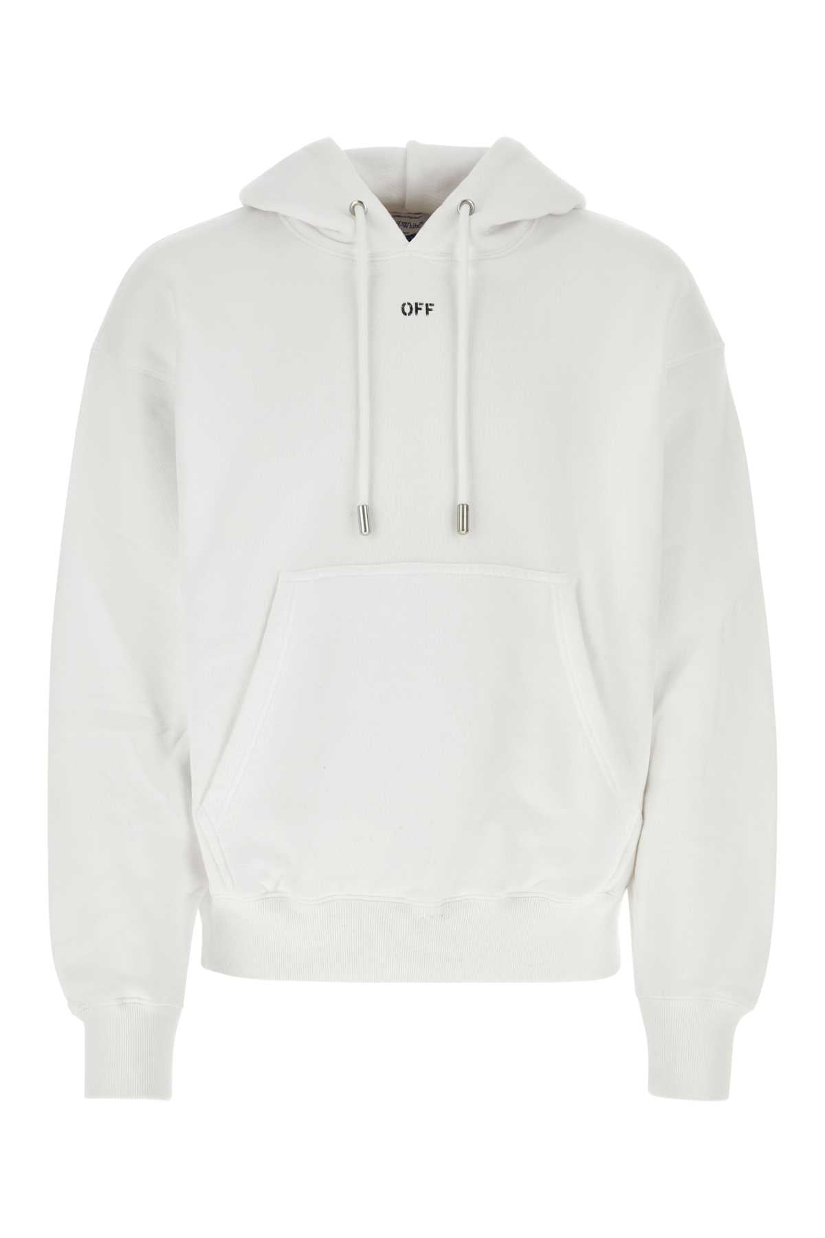 Off Off White White Cotton Sweatshirt - Image 4