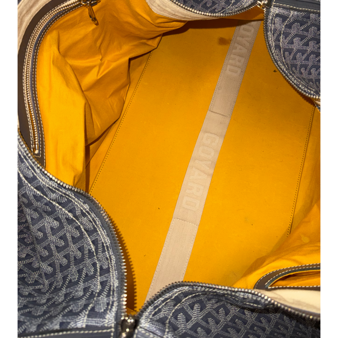 GOYARD 'BOSTON 60' GREY DUFFLE BAG