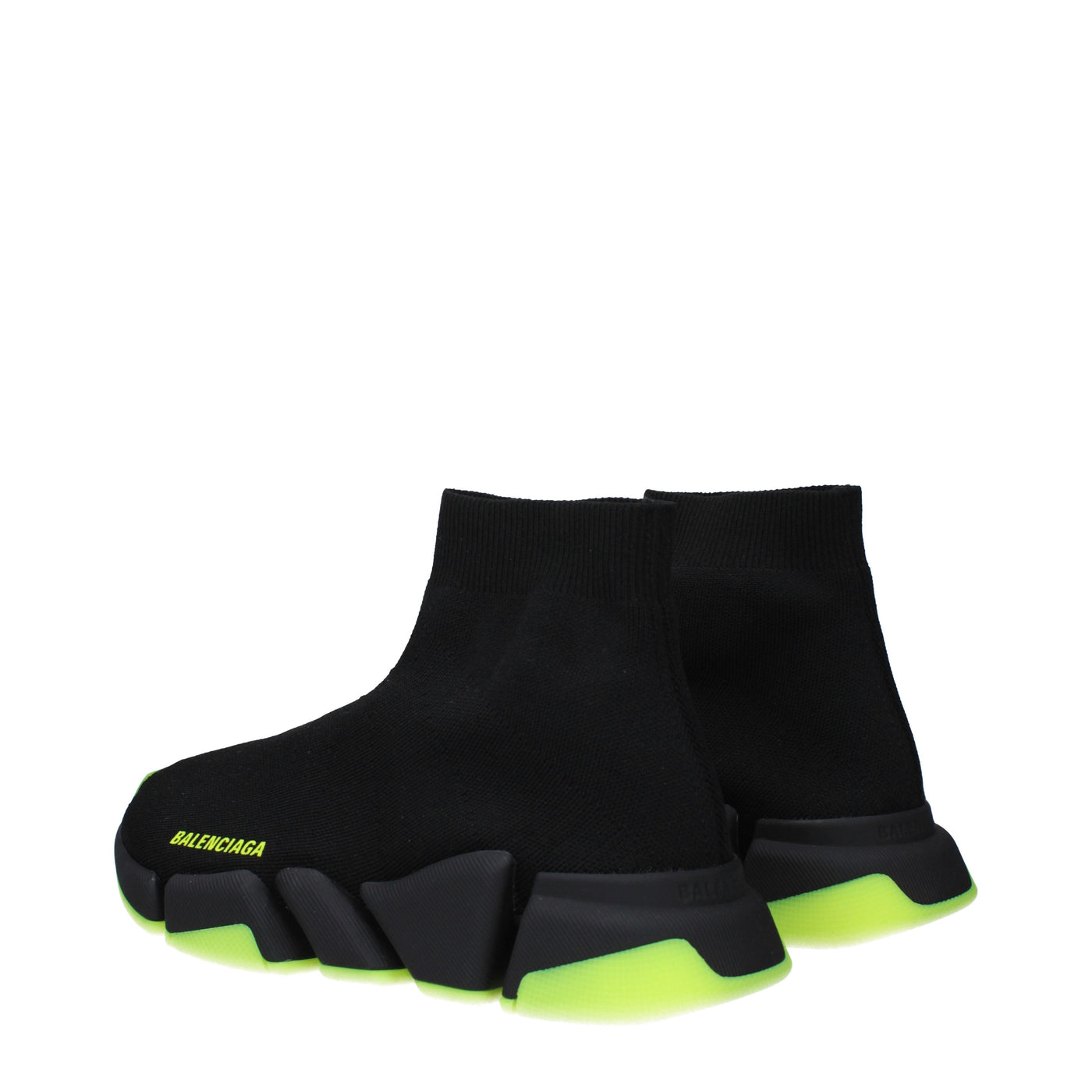 Balenciaga Sneakers Speed 2.0 Donna Tessuto Nero/Giallo Fluo - Image 4