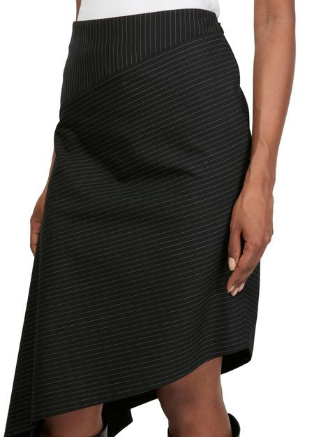 COURREGES Asymmetrical pinstripes skirt - Image 4