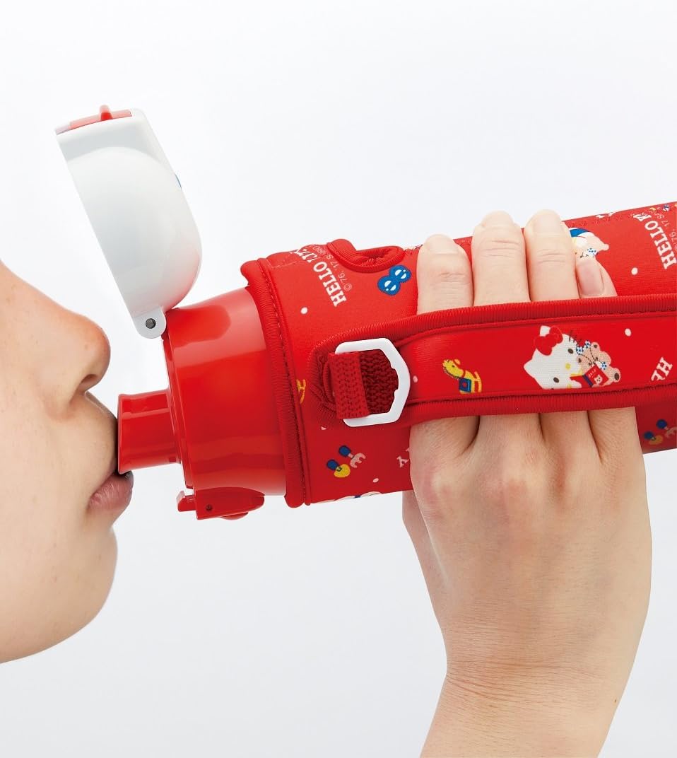 スケーター(Skater) 水筒 子供用 直飲み 470ml カバー付き サンリオ ハローキティ 女の子 保冷専用 ステンレス 軽量タイプ waterbottle スポーツボトル キッズ こども 水瓶 KSDC4-A