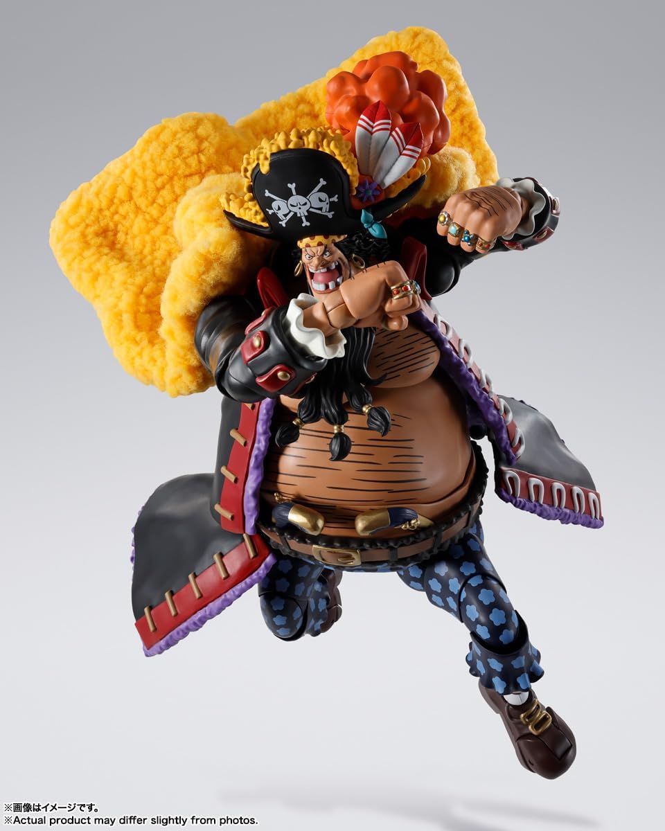 TAMASHII NATIONS S.H. Figuarts ONE PIECE Marshall D. Teach - The Four Kings - Approx. 9.6 inches (245 mm), PVC, ABS, & Fabric, Pre-painted Action Figure
