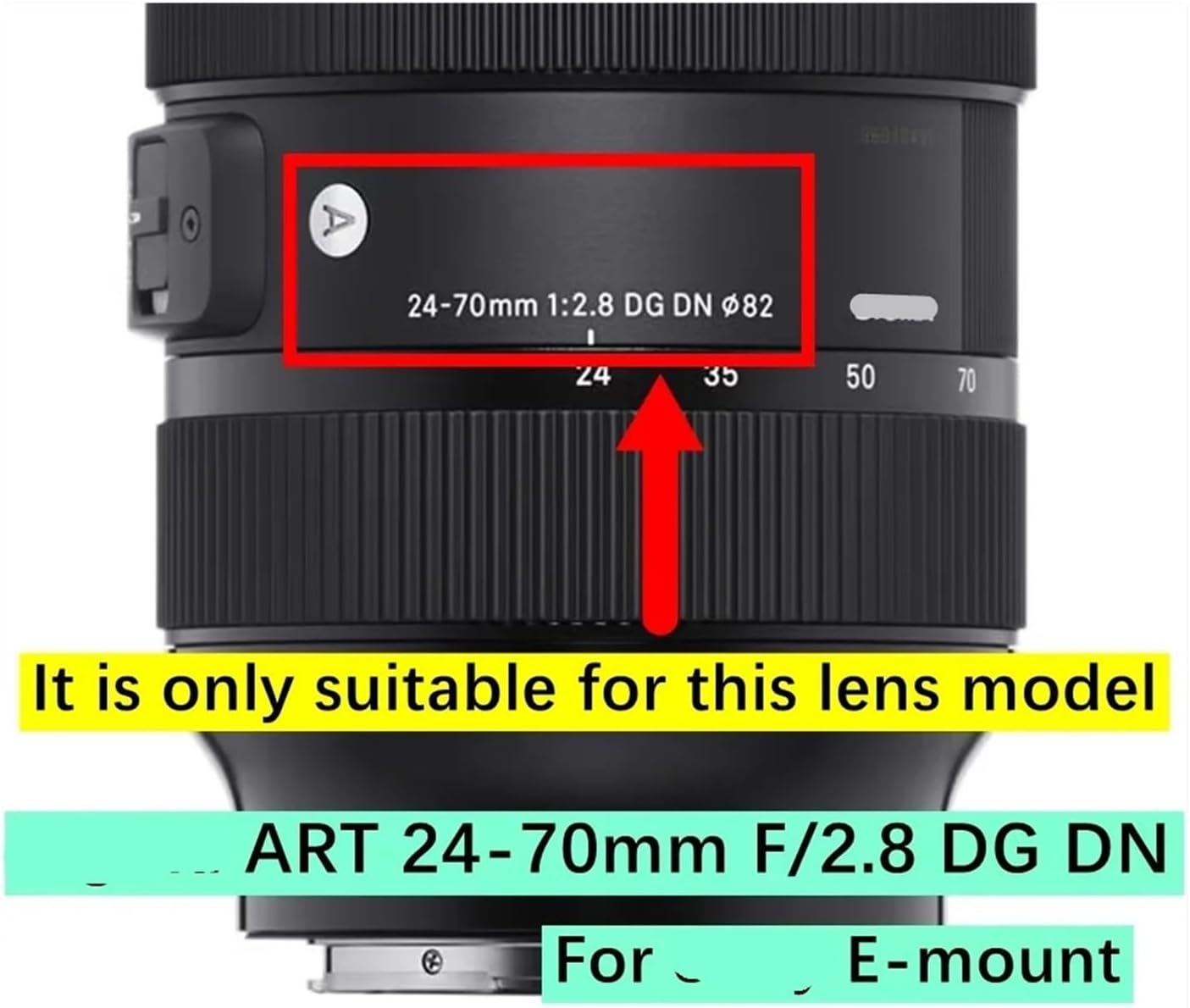 カメラアクセサリー、Sigma 対応、ART 24-70mm F2.8 DG DN レンズリア固定バレル 019 バヨネットマウントバックチューブ 24-70 2.8 F/2.8 DGDN パーツ