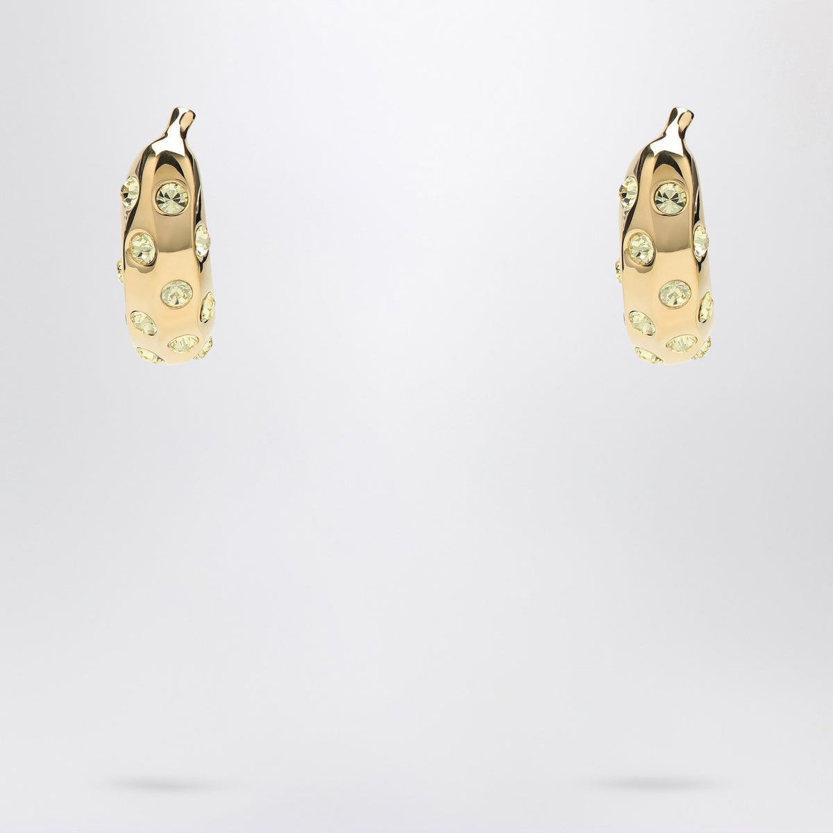 Jacquemus Jacquemus Banana Earrings With Rhinestones - Image 4