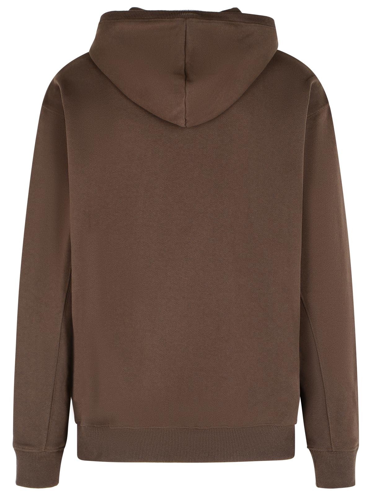 Designer Brand ニューバランスブラウンコットンスウェットシャツ - Image 4