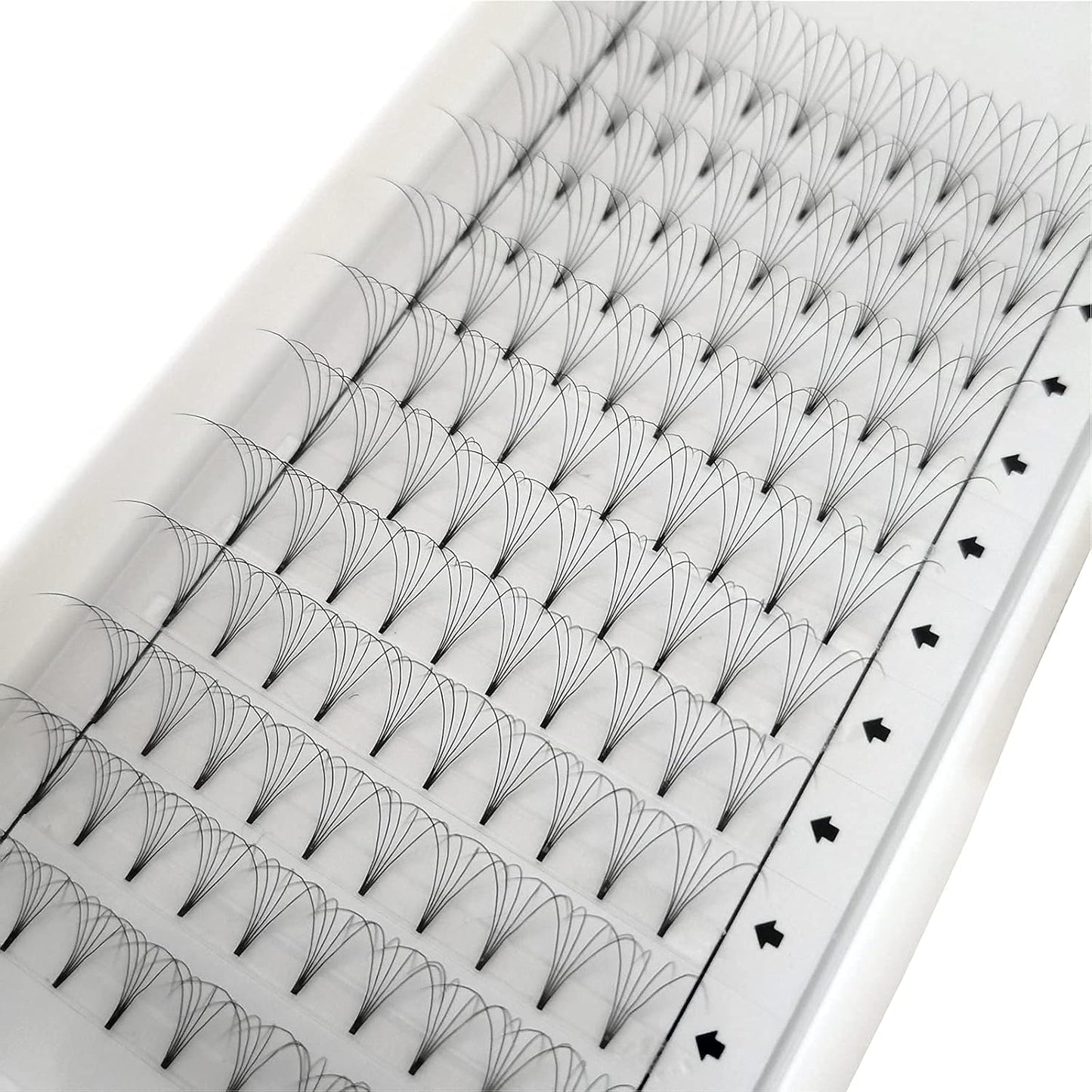 Eyelash Extensions, 3 Boxes, 5D Volume Eyelashes, C D Curl, Thickness 0.03 inches (0.07 mm), 12 Rows, 5 Bundles, Matsueku False Eyelashes, Natural, Popular, 3 Trays Short Stem 5D Eyelashes Extension