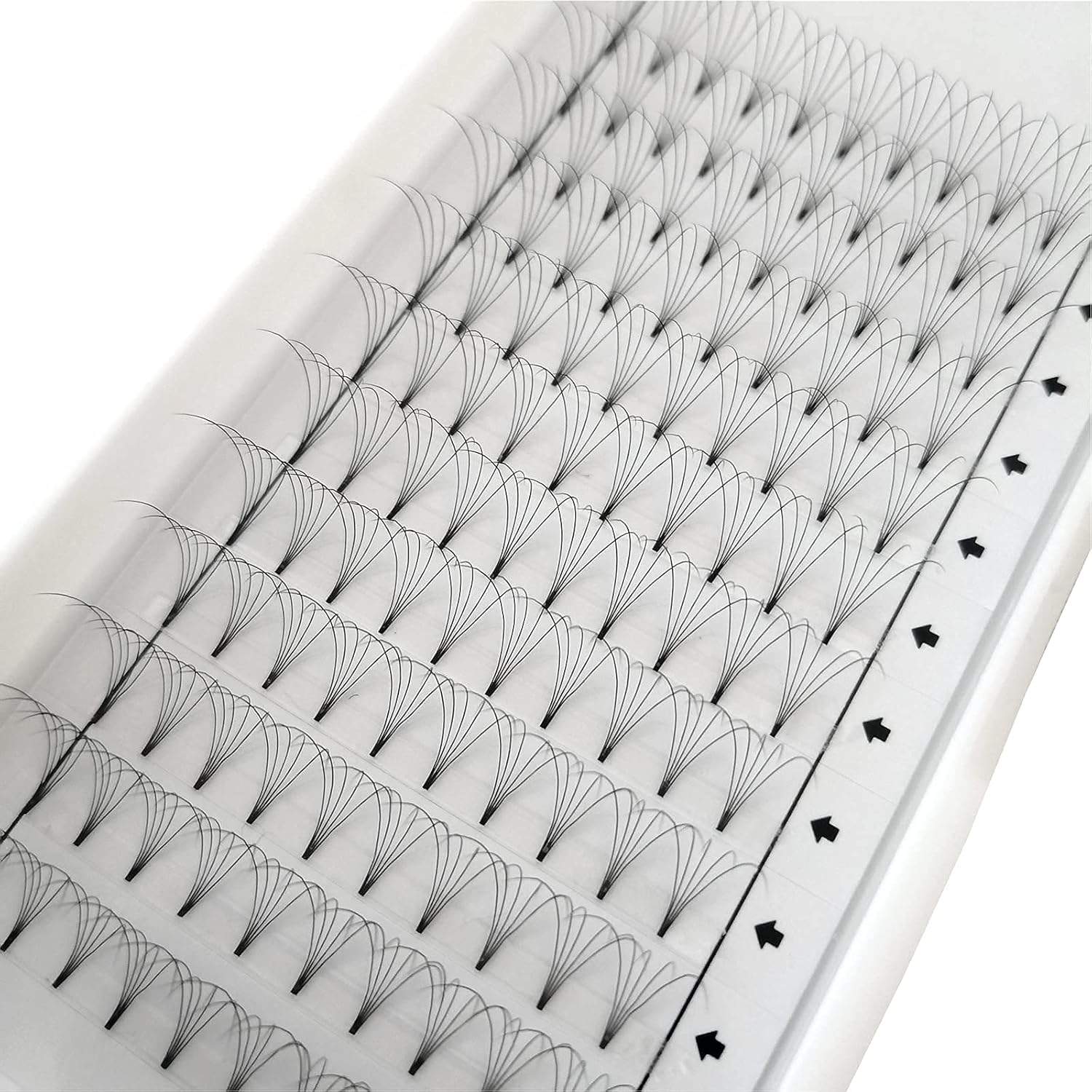 Eyelash Extensions, 3 Boxes, 5D Volume Eyelashes, C D Curl, Thickness 0.03 inches (0.07 mm), 12 Rows, 5 Bundles, Matsueku False Eyelashes, Natural, Popular, 3 Trays Short Stem 5D Eyelashes Extension