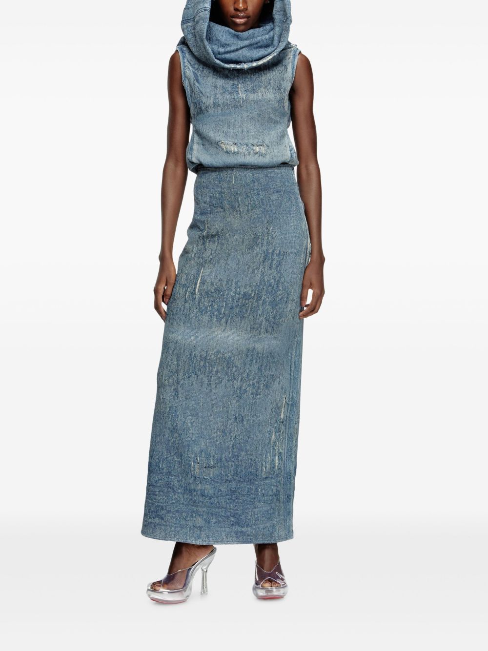 Diesel ディーゼルデニムミディスカート - Image 4
