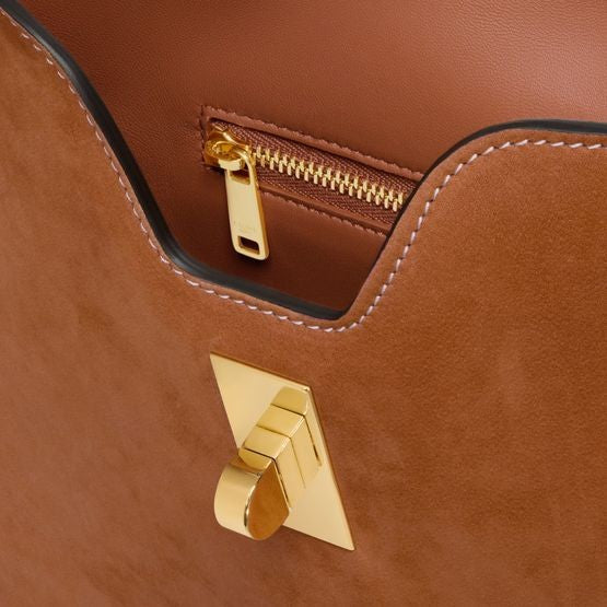 CELINE Small Camille 16 soft bag in nubuck calfskin - Image 4