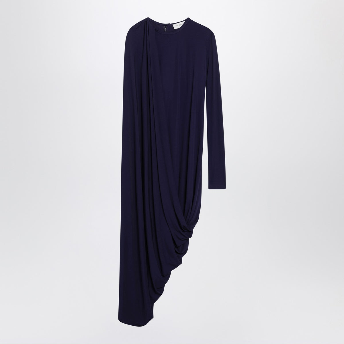 Sportmax スポーツマックス ダークパープル ドレープ非対称ドレス - Image 4