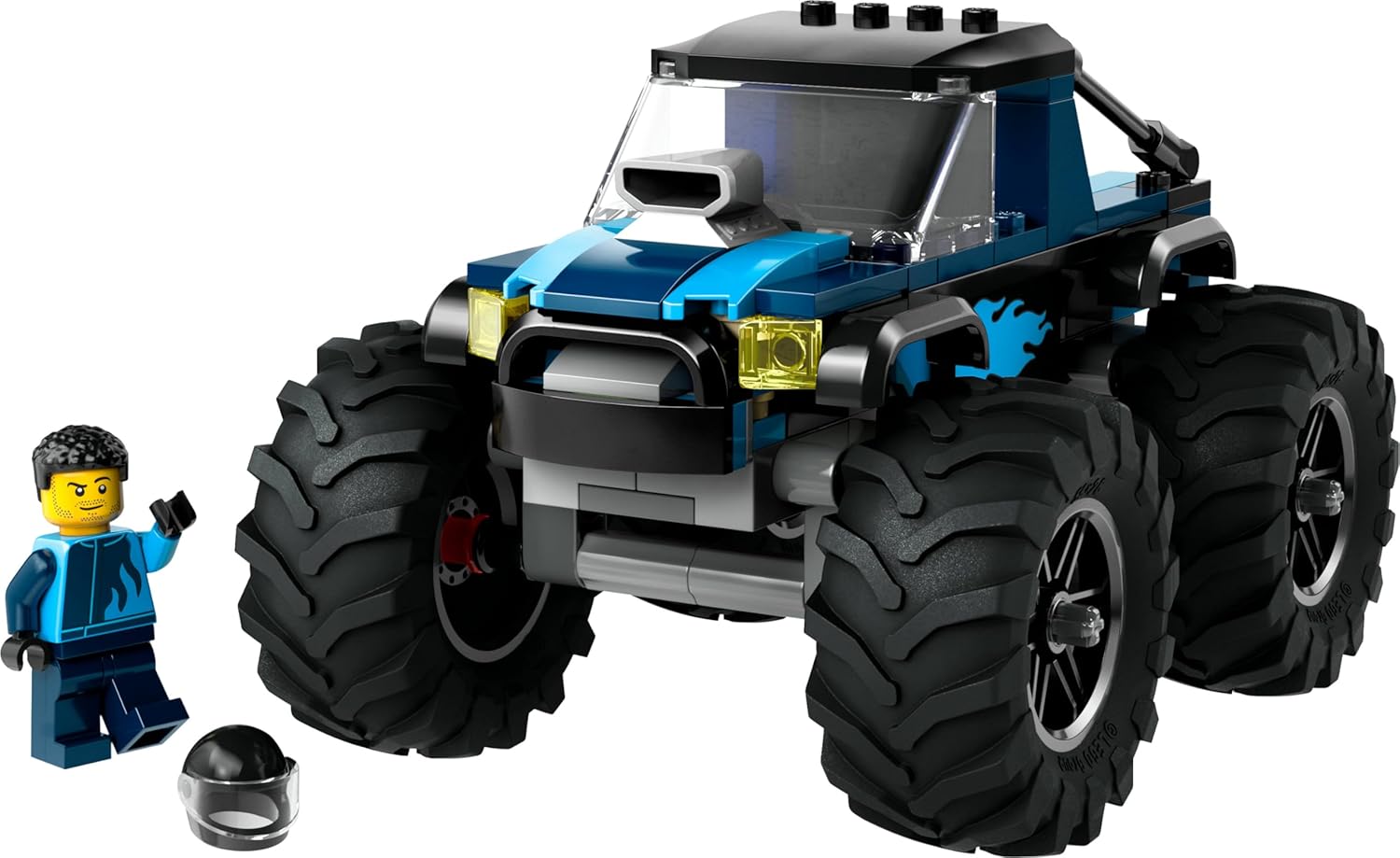 LEGO City Blue Monster Truck Toy, Building Blocks, Educational Toy, Birthday Present, Cars, Mini Car, For Boys, Girls, Children, Ages 5 to 8, 60402