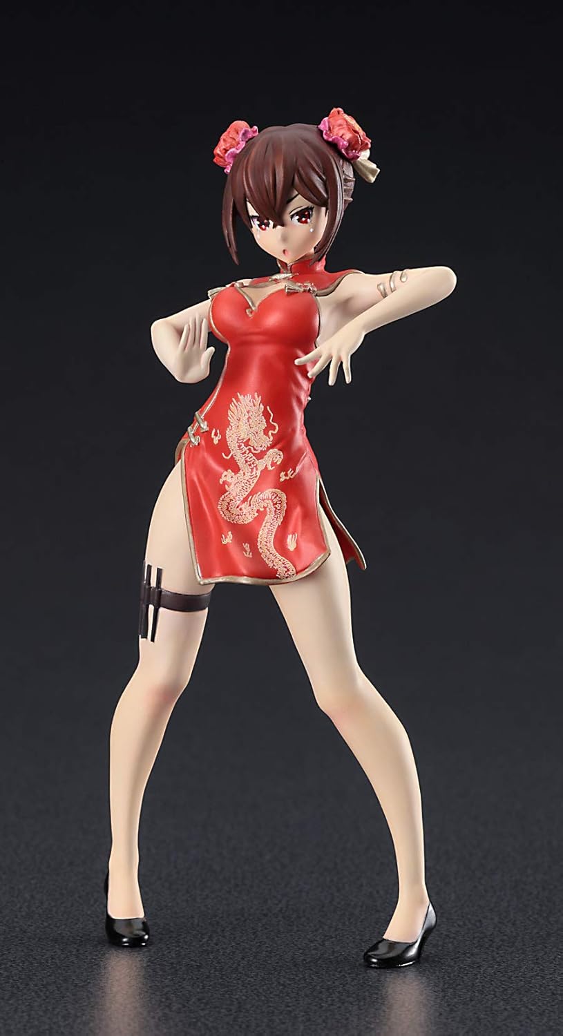 Hasegawa 1/12 Egg Girls Collection No.07 Haku Rinfa (China Dress) Unpainted Resin Kit SP450