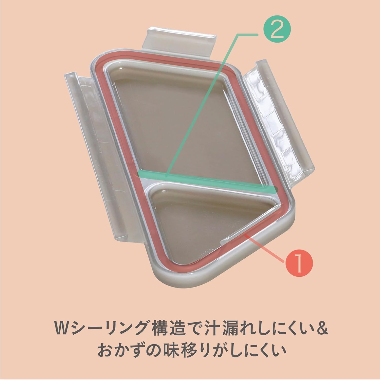 CB Japan Food Man Bento Box, Onigiri, 13.5 fl oz (400 ml), Antibacterial, Gray, Standable, Slim, 4-Point Lock for Secure Fixation, W-Seal to Prevent Leaks, DSK