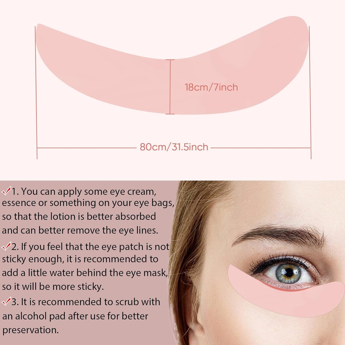 Libeauty 3 Pairs Reusable Eyelash Extension Eyepad Eyelash Lift/Tint Under Eye Gel Pad Patch Kit Soft Skin