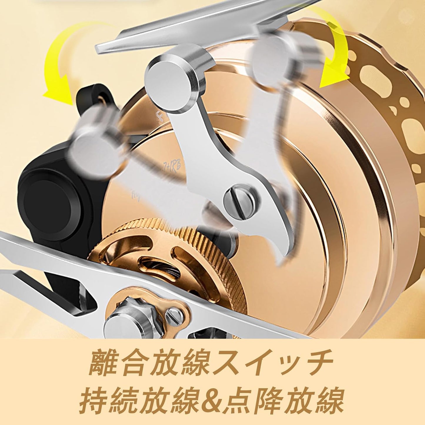 筏リール チヌリール タイコ石鯛 黒鯛 カウンター 3.6:1ギア比 7+1BB 落とし込み カセ釣り 磯釣り筏釣り 前打ち 氷釣り 穴釣り 高級軽量 左右巻き