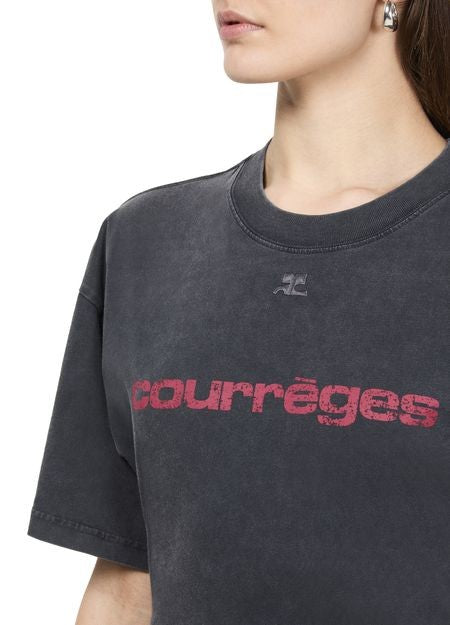 COURREGES ベルト付き プリント入り ストーンTシャツ - Image 4