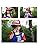 Angenster Arale-chan Cosplay, Children's, Halloween, Cosplay, Kids' Anime-Style Costume, 5-piece Set, Suspenders, Hat, Glasses, Socks, T-shirt, Fancy Dress, Stylish, Cute, Christmas Photo,