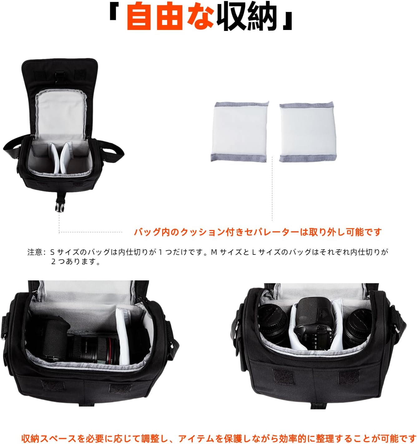 Camera Bag Case for Nikon and many brands of DSLR cameras such as Model D7500 D7100 D3200 D5600 D90 ZFC Z5 Z50 Z30 etc (Common to Nikon and other brands cameras), gray (light gray), M, Modern