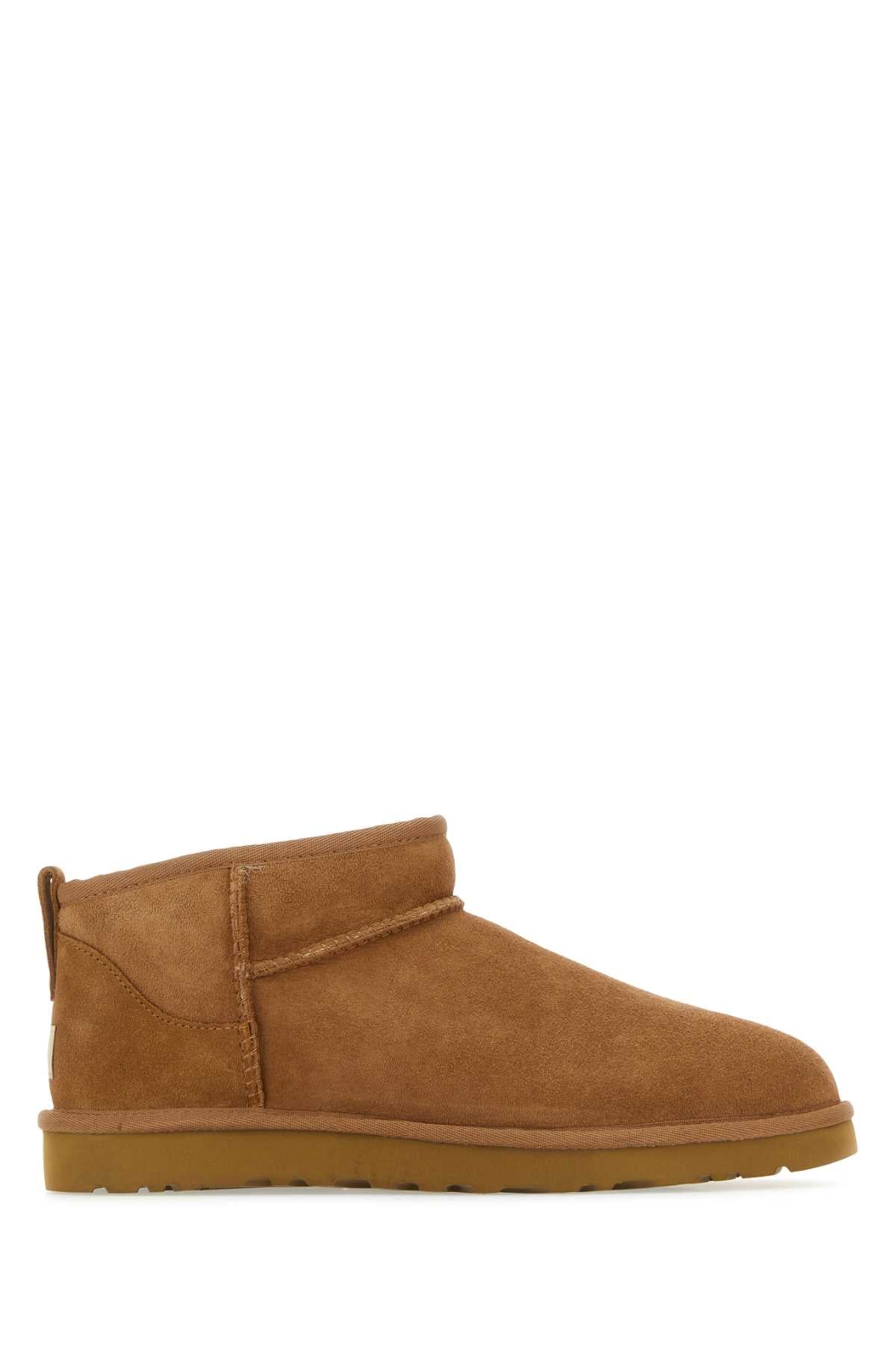 Ugg Uggビスケットスエードクラシックウルトラミニアンクルブーツ - Image 4