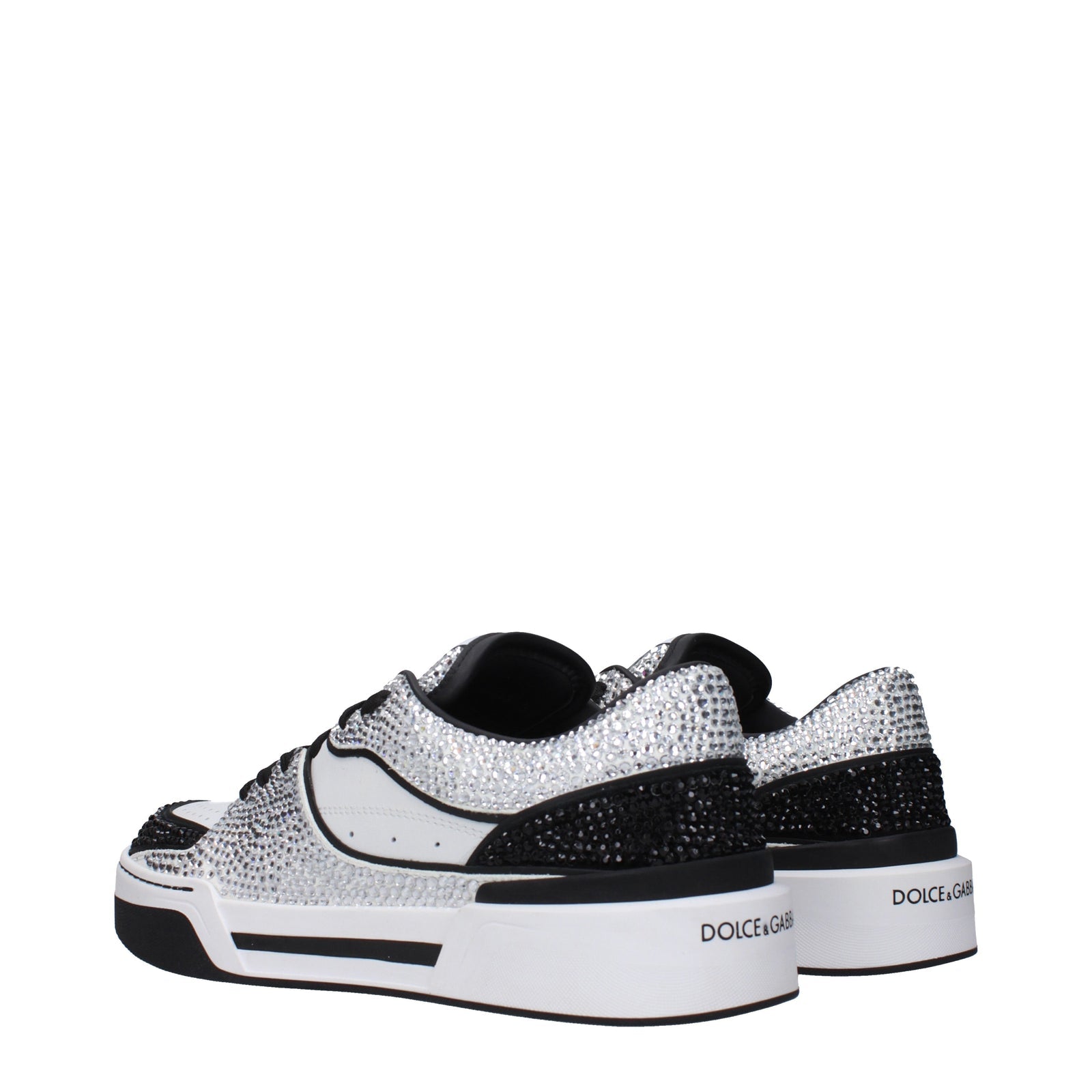 Dolce  Gabbana Dolce＆Gabbana Sneakers New Roma Women Leather White/Black - Image 4