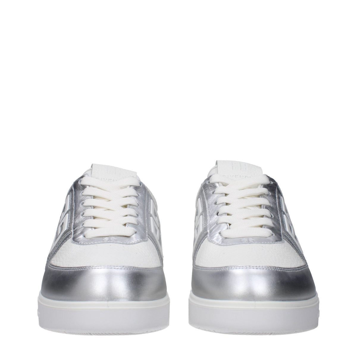 Givenchy Givenchy Sneakers Uomo Pelle Bianco/Argento - Image 4