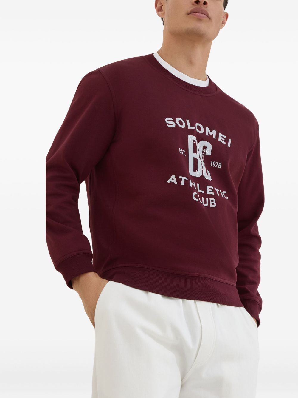 Brunello Brunello Cucinelliロゴコットンスウェットシャツ - Image 4