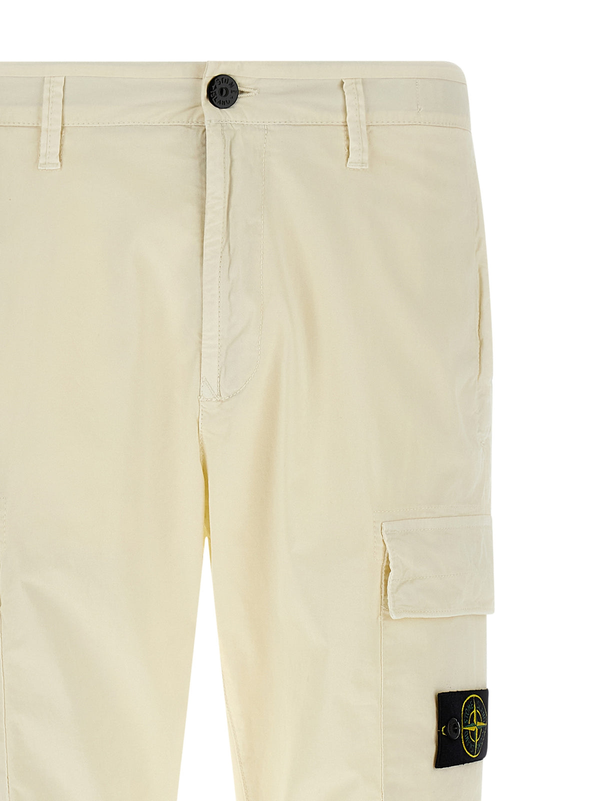 Stone Stone Island Logo Badge Cargo Pants - Image 4