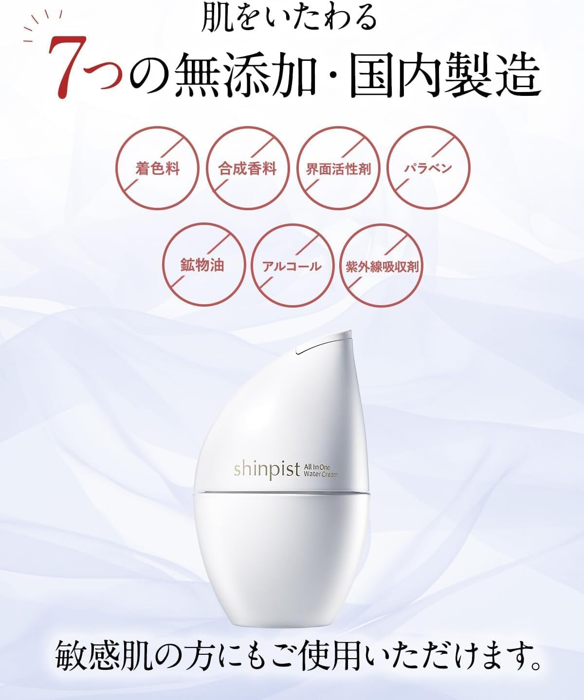 Wrinkle Improvement Niacinamide Moisture Cream, Quasi-drug, All-in-One Gel, Kita-no-Kami Kobo "Synpist" 3.2 oz (90 g)