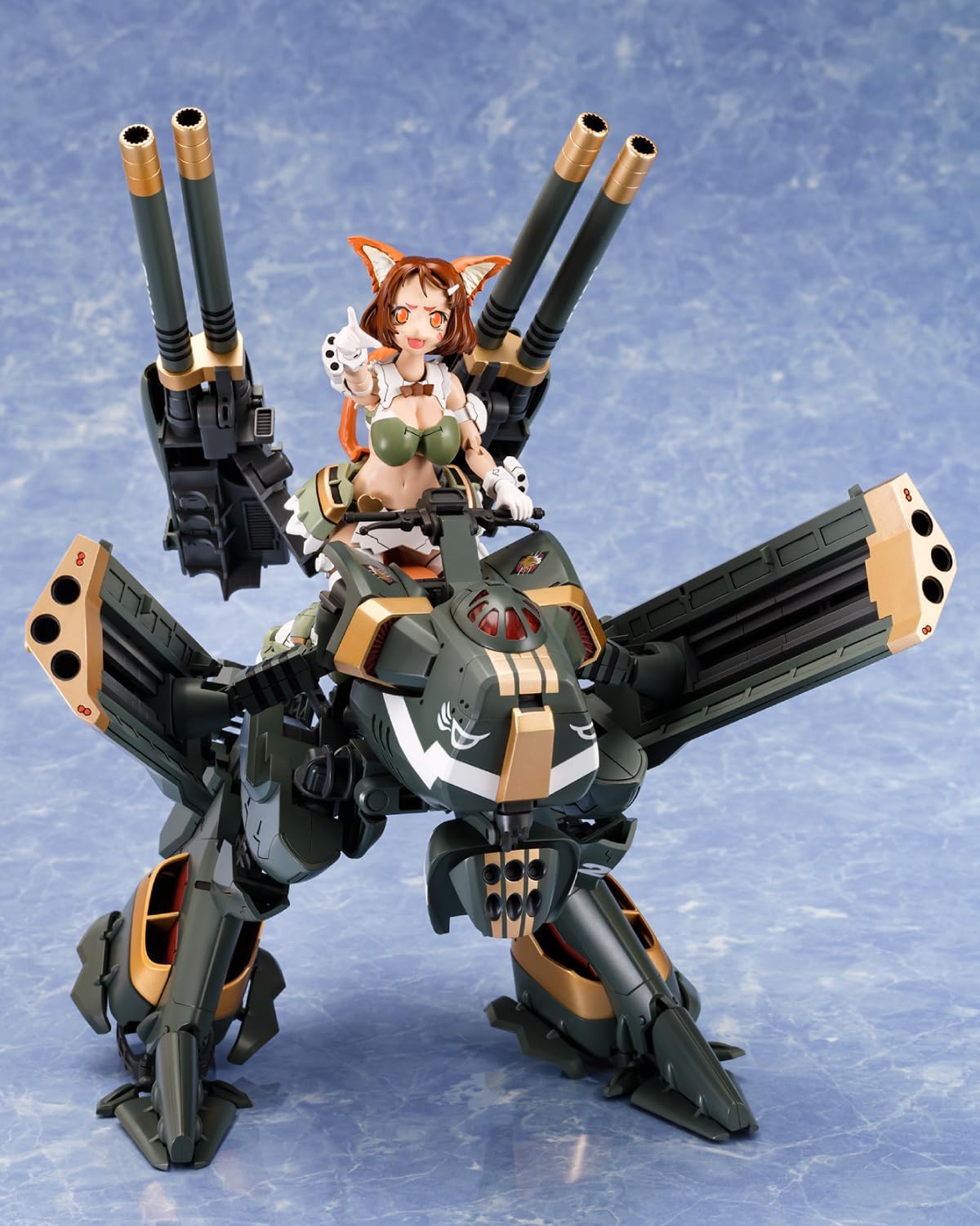 Aoshima VFG Macross Delta VB-6 König Monster MC-12 Plastic Model, Total Height Approx. 6.1 inches (155 mm), Color Coded
