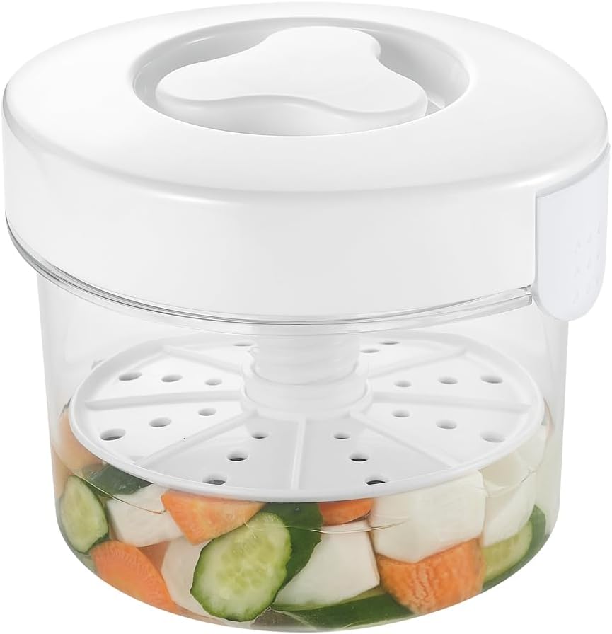 Pearl Metal Pickle Container 1.6L Round Type Made in Japan Kitchen Mate HC-28