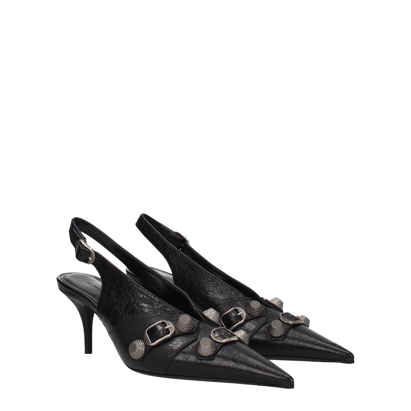 Balenciaga Sandals Cagole Woman Leather Black - Image 4