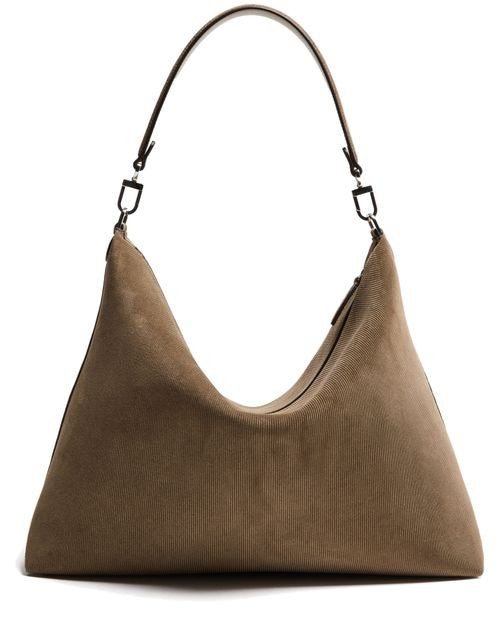 TOTEME Bevel medium bag in cord-suede - Image 4