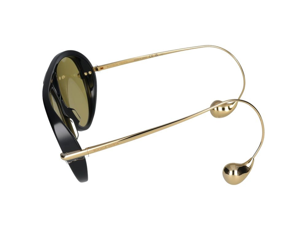 Bottega サングラスBottega Veneta BV1273 S 003ブラックゴールドイエロー /12/180 - Image 4