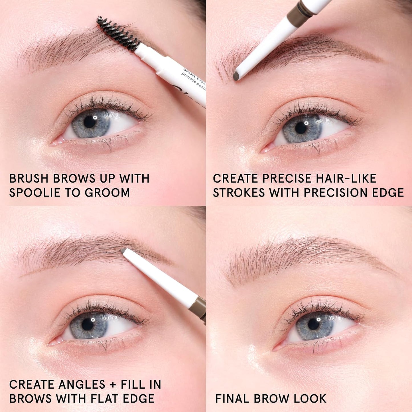 Glossier Boy Brow Arch, Cool Dark Brown Eyebrow Pencil - 2-in-1 Dual-Tip Precision & Fill, Thin Mechanical Brow Pencil, Cream Pomade for Smudge-Resistant Longwear Hair-Like Strokes, Fills Sparse Areas