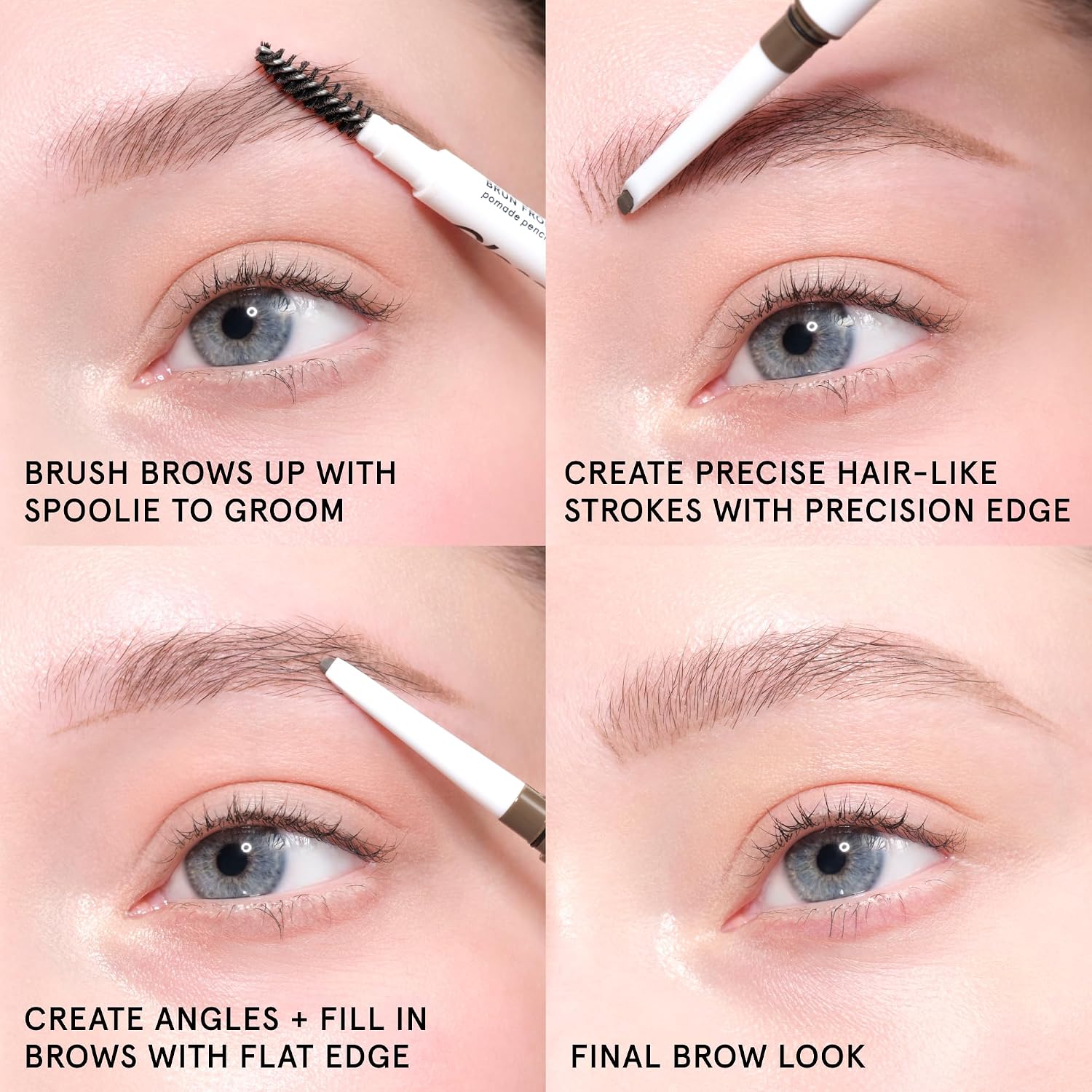 Glossier Boy Brow Arch, Cool Dark Brown Eyebrow Pencil - 2-in-1 Dual-Tip Precision & Fill, Thin Mechanical Brow Pencil, Cream Pomade for Smudge-Resistant Longwear Hair-Like Strokes, Fills Sparse Areas