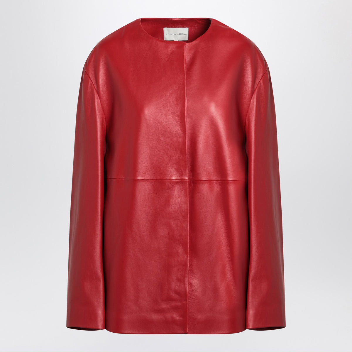 Loulou Loulou Studio Red Atalia Leather Jacket - Image 4