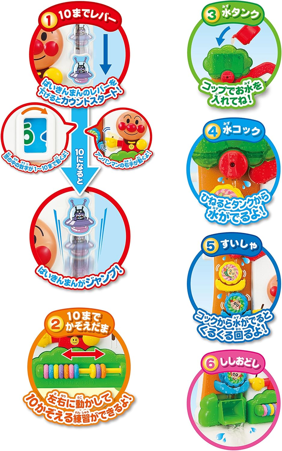 AGATSUMA Anpanman Bath Time Fun! Anpanman