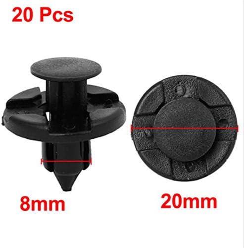 KOZEEY日産用 ホール リベット ファスナー 泥フラップ バンパー フェンダー クリップ 8mm 20個