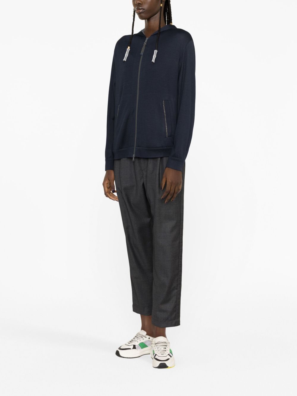 Brunello Cucinelli Cotton And Silk Phoodie - Image 4