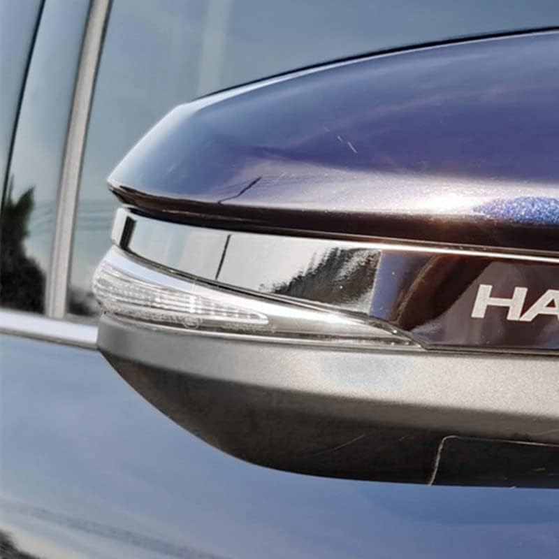 Harrier Door Mirror, Garnish, Side Mirror Cover, Car Accessory, Exterior Parts, Toyota Harrier 80 Series, 2022, Stainless Steel, 2P, Haap-yr (Black) Har19-Bk