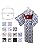 SAKIKU-EN ta-329 Women's Tailored Yukata, 100% Cotton, Single Size, One Size Fits Most, Women's, Allover Pattern, Flower Pattern, Grass Floral, Botanical Pattern, Yukata, Summer Festival, Fireworks