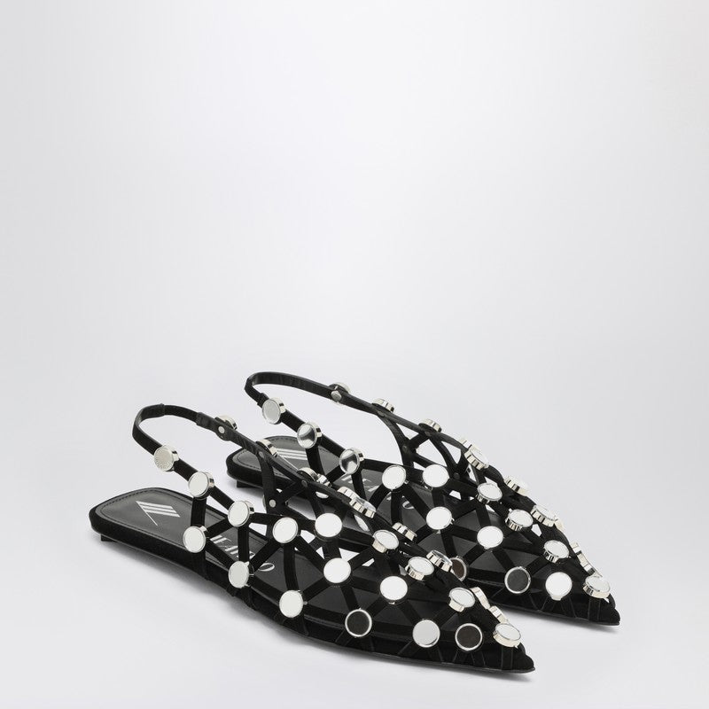 The Attico Black Grid Ballerina - Image 4
