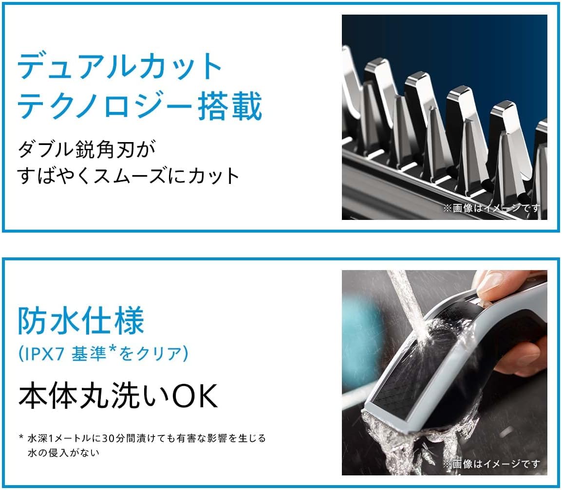Philips Hair Cutter 5000 Series (Electric Clippers/27-Step Adjustment 3-28 mm・Turbo Mode・Charging/AC Type) HC5610/60 White/Black